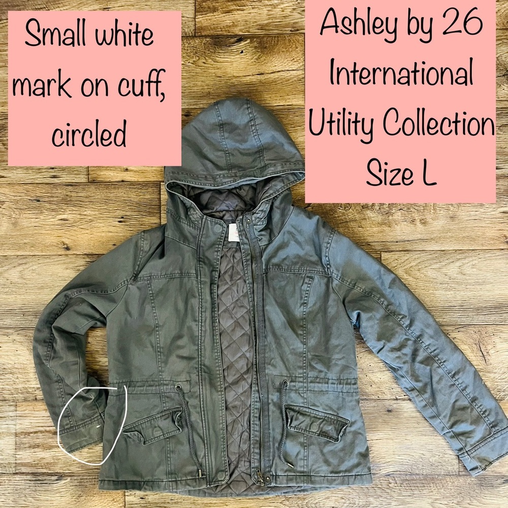 Ashley by 26 International Utility Collection hooded jacket